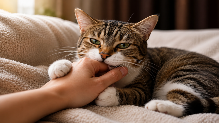 Warum beißt Ihre Katze beim Streicheln?
