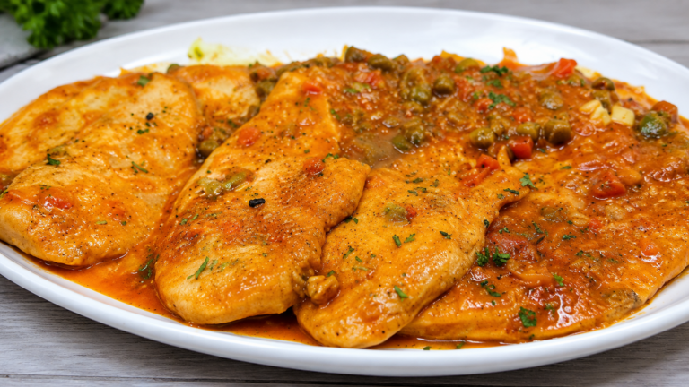 Hähnchenbrust in cremiger Gemüsesoße – leicht, sättigend und unglaublich lecker!