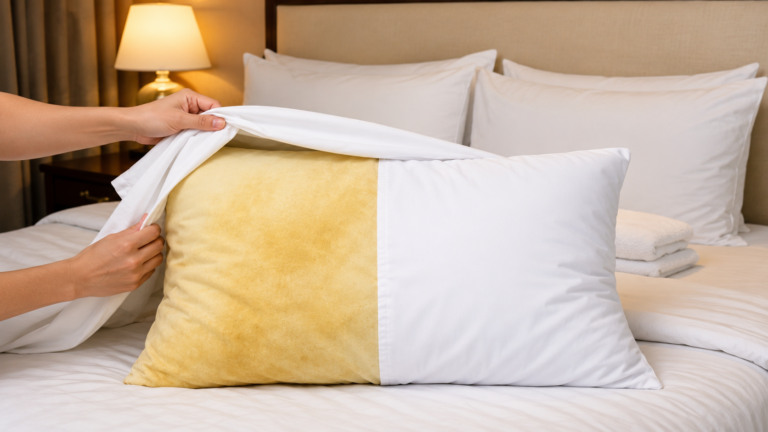 Gelbe Kopfkissen trotz Waschen? Mit diesem Hotel-Trick werden sie wieder strahlend weiß